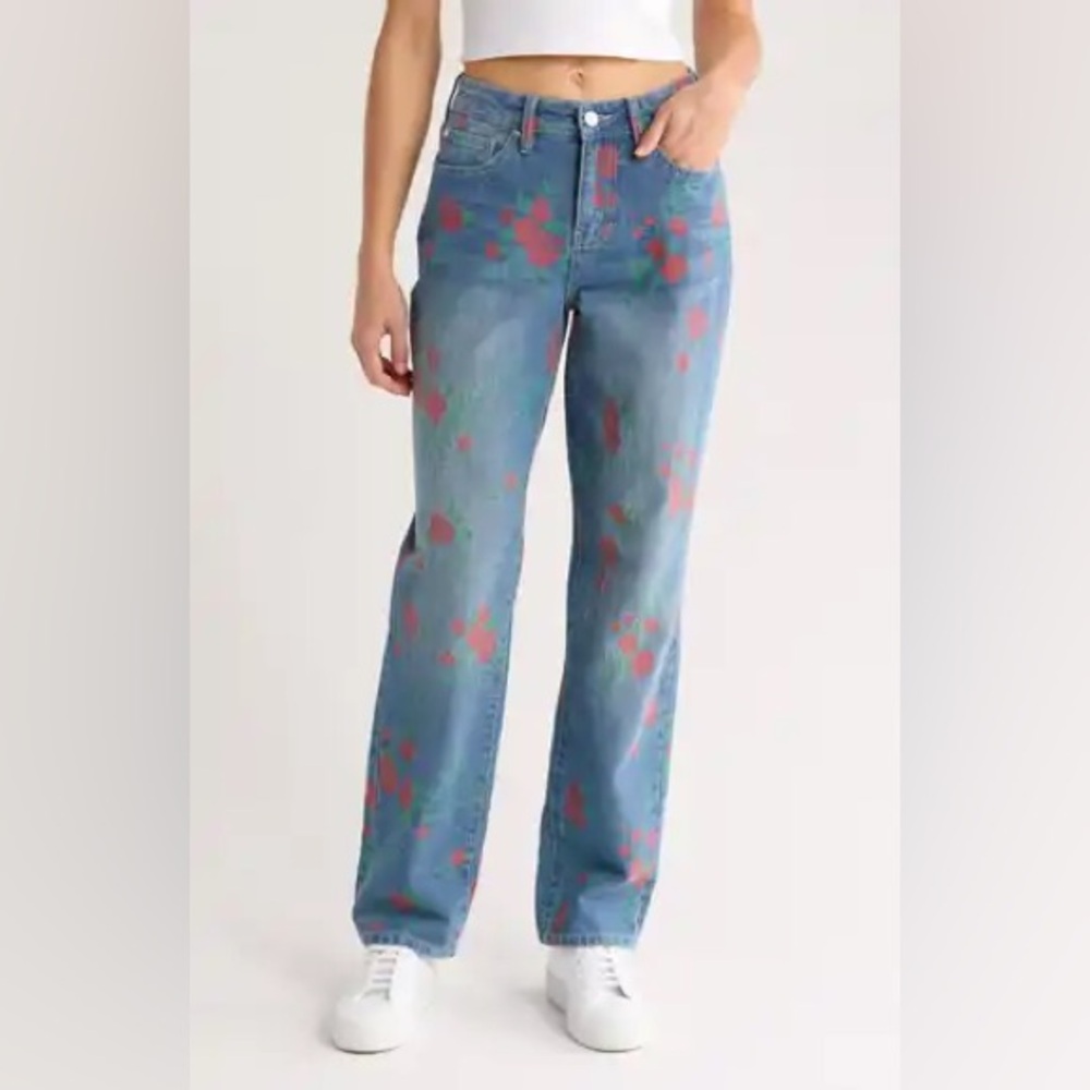 NWT PTCL Jacquard denim pants